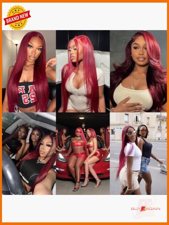 20 inch 13x4 HD Lace Front Wig Straight Pre Plucked Glueless Full Frontal Wig main image 5